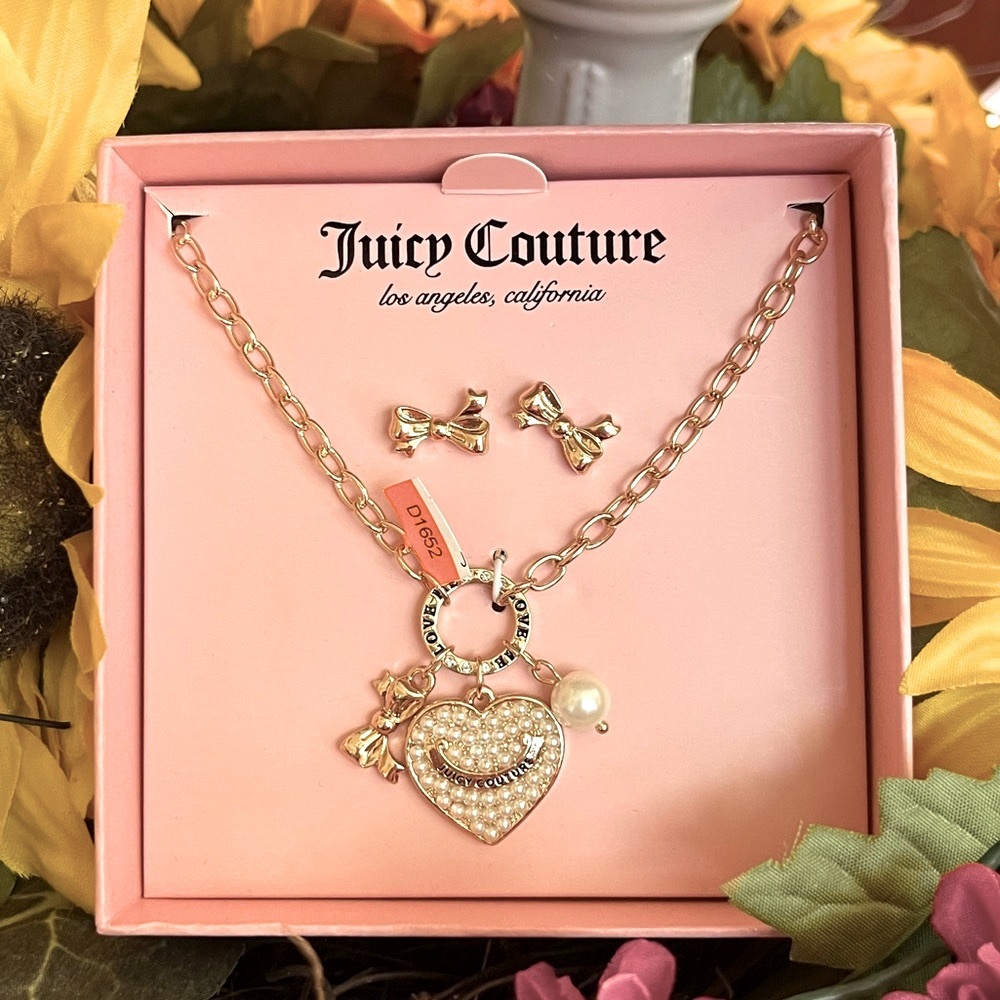 JUICY COUTURE necklace&earrings set - Picture 2 of 11